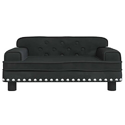 Lit Chien Velours Noir Helloshop26