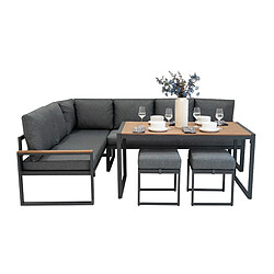 Ensemble de canapés d'angle MonsterShop - Effet Bois