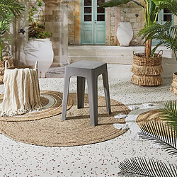 The Home Deco Factory Lot de 6 tabourets empilables SPECTRA - Gris