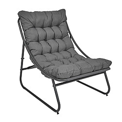 The Home Deco Factory Fauteuil de détente DOLCE VITA - Anthracite