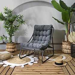The Home Deco Factory Fauteuil de détente DOLCE VITA - Anthracite