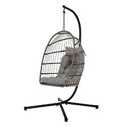 The Home Deco Factory Fauteuil suspendu HANOI - Gris