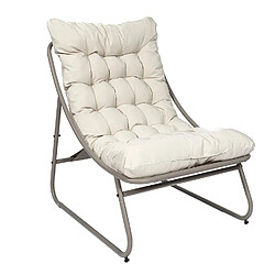 The Home Deco Factory Fauteuil de détente DOLCE VITA - Beige