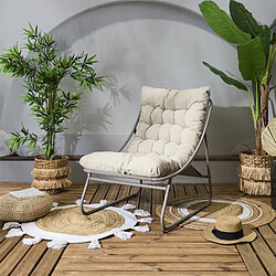 The Home Deco Factory Fauteuil de détente DOLCE VITA - Beige