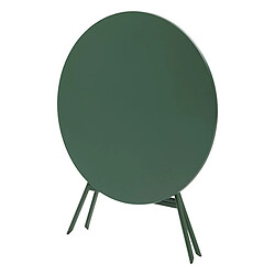 Hesperide Table de jardin pliante ronde 4 places GREENSBORO - Vert olive pas cher