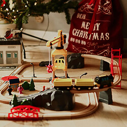 Mamabrum Train Electrique & Circuit Voiture, Ville avec chantier construction