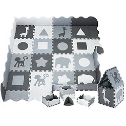 Moby System Tapis de Puzzle Bébé 150x150 Gris