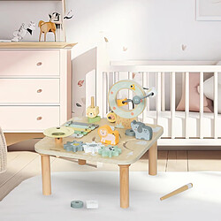 Mamabrum Éveil Sensoriel Table Montessori - Bois