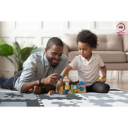 Moby System Tapis de Puzzle Bébé 150x150 Gris