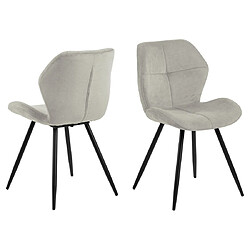 Lisa Design Manilla - Lot de 2 chaises - Sable