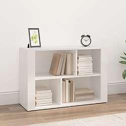vidaXL Buffet Blanc 80x30x54 cm Bois d'ingénierie