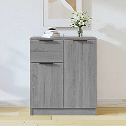 vidaXL Buffet Sonoma gris 60x30x70 cm Bois d'ingénierie