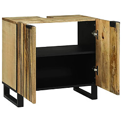 Avis vidaXL Meuble de Lavabo de Salle de Bain Marron 62 x 33 x 58 cm