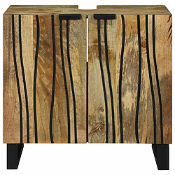 Acheter vidaXL Meuble de Lavabo de Salle de Bain Marron 62 x 33 x 58 cm