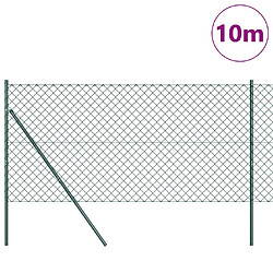 Avis vidaXL Poteau de clôture. Vert 10 x 1,4 m (maille 60 x 60 mm)