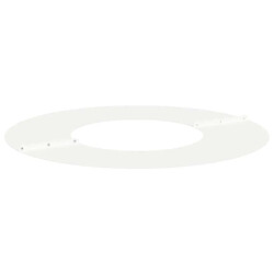 Acheter vidaXL adapté pour anneaux d'arbre plats 5 pcs Blanc Ø30 / 60 cm Acier
