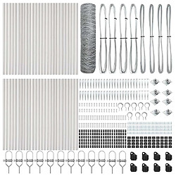 Acheter vidaXL Poteau de clôture. Argenté