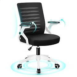 Alfordson fauteuil de bureau tissu - Noir