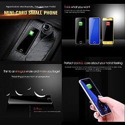 Yonis Téléphone Portable Dual SIM Bluetooth Or