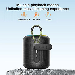 Avis Yonis Enceinte Bluetooth Portable RGB Étanche TWS - Bleu