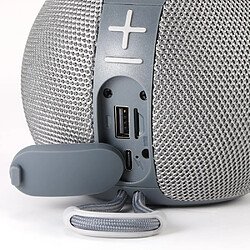 Yonis Enceinte Bluetooth LED Atmosphère - Gris pas cher