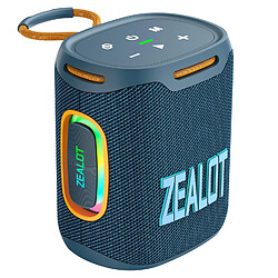 Yonis Enceinte Bluetooth Puissante Étanche RGB 25W - Bleu