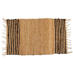 Gift Decor Tapis 84862-CEEJAY Noir Naturel 60 x 90 cm (12 Unités)