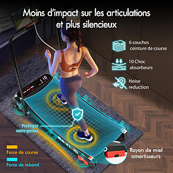Acheter BLACK LORD Tapis de Course Électrique Incliné Amortisseurs Pliable Noir