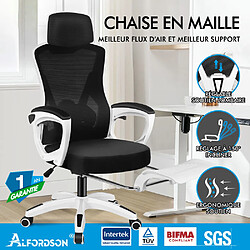 Alfordson Fauteuil de bureau - Noir