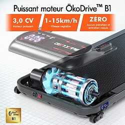 BLACK LORD Tapis de Course Électrique Incliné Amortisseurs Pliable Noir pas cher