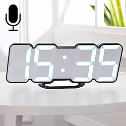Yonis Horloge LED 3D Moderne Avec Télécommande