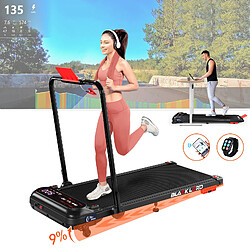 BLACK LORD Tapis de Course Électrique Incliné Amortisseurs Pliable Noir