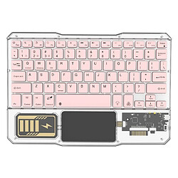 Yonis Clavier tablette Bluetooth - Rose
