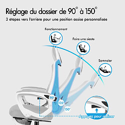 ALFORDSON Maille Chaise de Bureau Exécutif Ordinateur Tissu Course Siège Travail pas cher