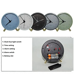 Acheter Yonis Horloge Quartz Silencieuse Métal Blanc