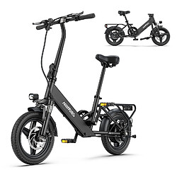 HillMiles Mile 1 vélo électrique 250W 36V10.4AH 14 pouces Frein à disque mécanique noir