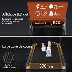 Avis BLACK LORD Tapis de Course Électrique Incliné Amortisseurs Pliable Noir