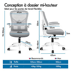 Avis ALFORDSON Maille Chaise de Bureau Exécutif Ordinateur Tissu Course Siège Travail