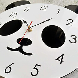 Avis Yonis Horloge murale panda - Noir et blanc