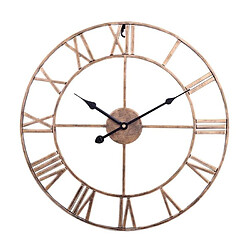 Yonis Horloge Murale Vintage Or Silencieuse 50cm