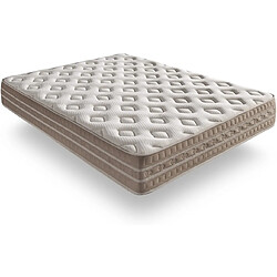 Simpur Matelas 180x200 Bio Thermal Cashmere, mousse multizone 30 cm, 7 zones, accueil moelleux, certifié Oeko-Tex