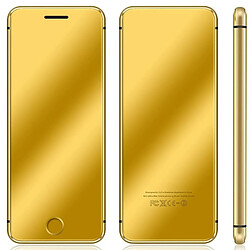 Yonis Téléphone Portable Dual SIM Bluetooth Or