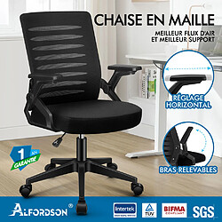 Alfordson Fauteuil de bureau - Noir