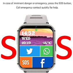 Yonis Montre Connectée Android 4G Écran 1.99' GPS WiFi
