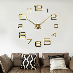 Acheter Yonis Horloge Murale Design En Acrylique Or