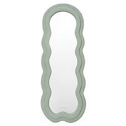 Flamingueo Grand Miroir Mural Asymétrique Teddy 160x60x4 cm Vert