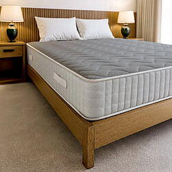 The White Stone Matelas 140x200 cm mémoire 9 zones H25 Orthopédique Respirant