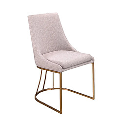 Angel Cerda Chaise en tissu gris