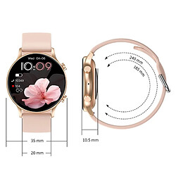 Yonis Montre Connectée Rose Écran AMOLED Étanche pas cher