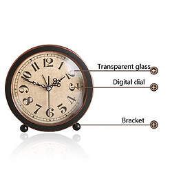 Avis Yonis Horloge vintage - Noir